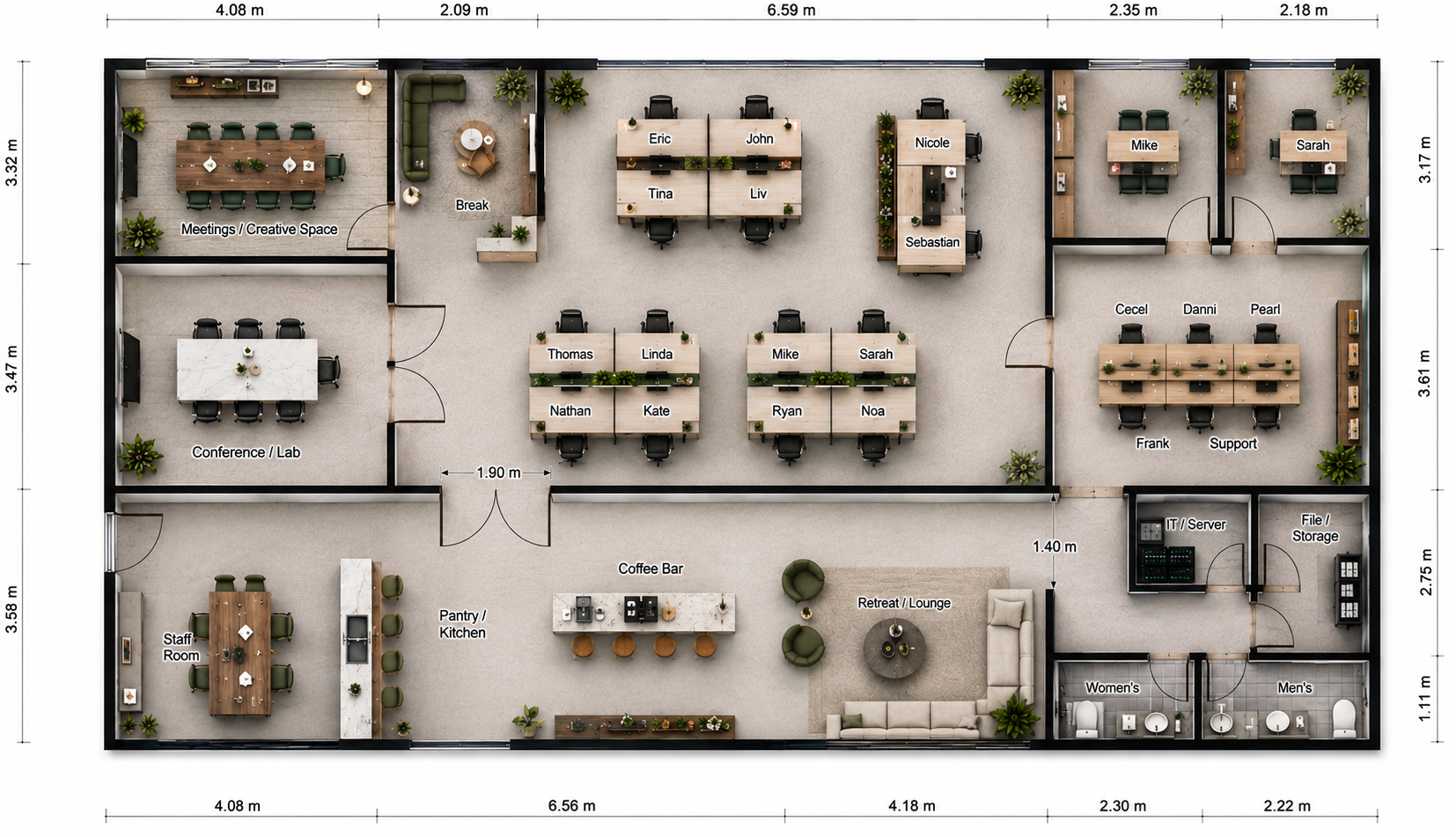showroom layout