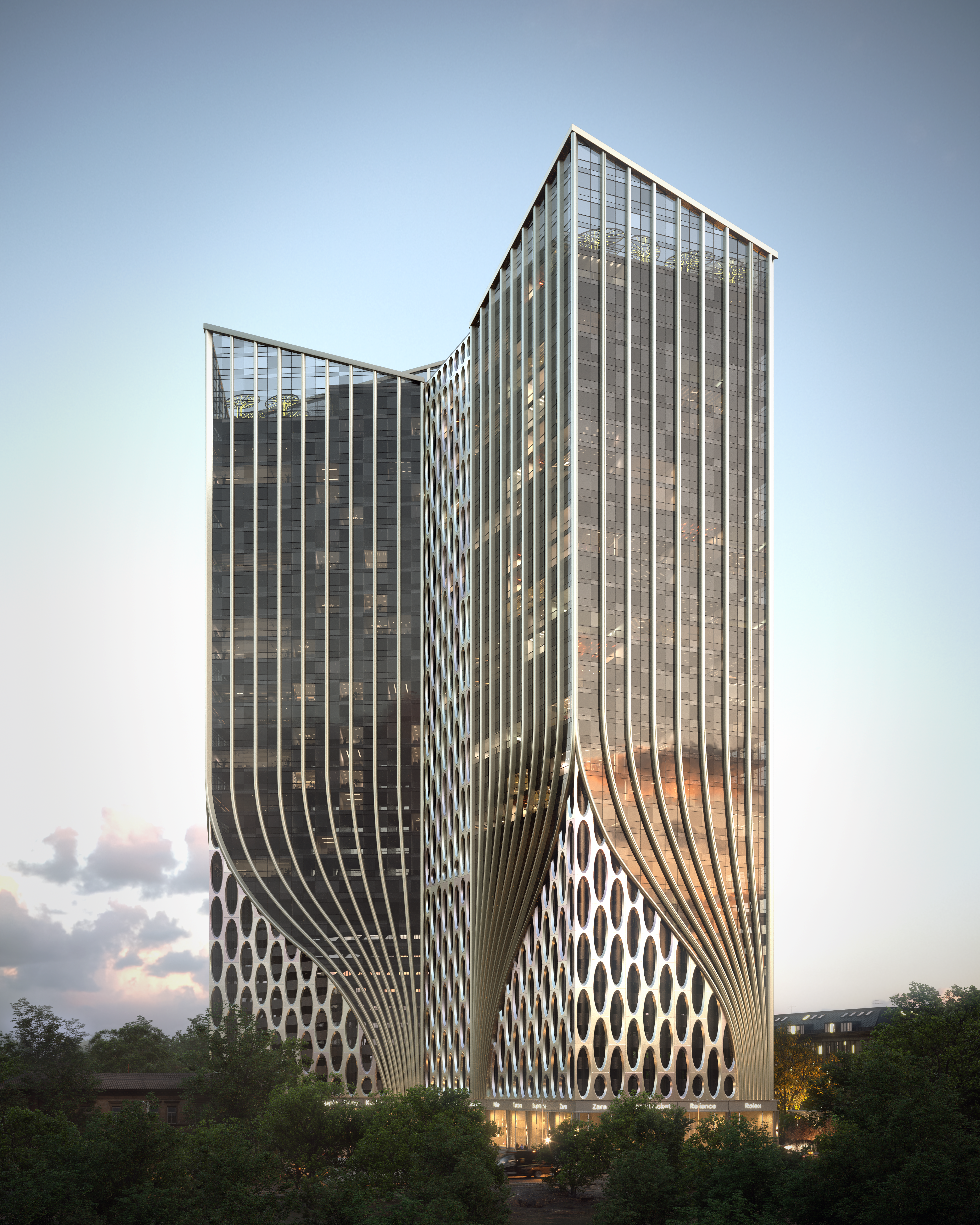 Low angle building view